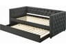 Acme Furniture Romona Gray Fabric Rubberwood Upholstered Twin Daybed Bed