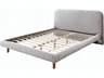 Acme Furniture Cleo Gray Boucle Rubberwood Upholstered Queen Platform Bed