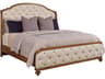 American Drew Berkshire Glendale Cognac Brown Hardwood Upholstered Queen Shelter Bed