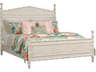 American Drew Grand Bay Vida Egret White Hardwood Wood Queen Panel Bed