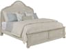 American Drew Cambric Vignette Creme White Oak Wood Queen Panel Bed