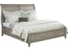 American Drew Savona Anna Versaille Gray Elm Wood Queen Sleigh Bed