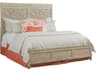 American Drew Vista Alamonte Oyster Brown Hardwood Wood Queen Panel Bed