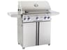 AOG L Series Portable 30'' On Cart BBQ Grill with Rotisserie Back Burner & Side Burner