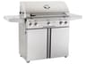AOG T Series Portable 36'' On Cart BBQ Grill with Rotisserie Back Burner & Side Burner