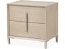 Michael Amini Lotus Bay 2-Drawers Beige Rubberwood Nightstand