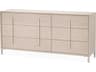 Michael Amini Lotus Bay 6-Drawers Beige Rubberwood Double Dresser