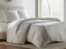 Michael Amini Brilliance White Three-Piece Queen Coverlet/Duvet Set