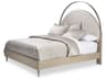 Michael Amini Eclipse Natural Poplar Wood Upholstered California King Platform Bed