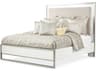 Michael Amini Marquee White Wood California King Panel Bed