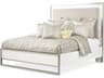 Michael Amini Marquee Cloud White Upholstered Queen Panel Bed