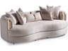Michael Amini Carmela Almond Beige Upholstered Sofa