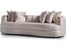 Michael Amini Carmela Almond Beige Upholstered Sofa