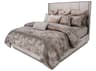 Michael Amini Roxbury Park Gray Ash Wood Upholstered California King Panel Bed