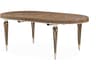 Michael Amini Villa Cherie Hazelnut Oval Wood Dining Table