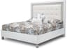Michael Amini Sky Tower White Wood California King Platform Bed