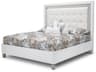 Michael Amini Sky Tower White Wood King Platform Bed