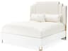 Michael Amini Palm Gate White Upholstered Queen Platform Bed