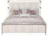 Michael Amini Penthouse Gray Beech Wood King Panel Bed