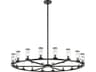 Alora Lighting Revolve 18-Light Urban Bronze Cylinder Chandelier