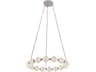 Alora Lighting Marni Polished Nickel Geometric Round Chandelier