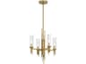 Alora Lighting Torres 4-Light Vintage Brass Chandelier