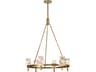 Alora Lighting Lucian 6-Light Vintage Brass Chandelier