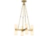 Alora Lighting Lucian 8-Light Vintage Brass Chandelier