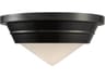 Alora Lighting Willard 1-Light Urban Bronze Black Flush Mount