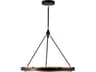 Alora Lighting Duo Classic Black Gold Shimmer Round Pendant