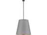 Alora Lighting Calor 3-Light Urban Bronze Gray Drum Pendant
