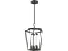 Alora Lighting Delphine Urban Bronze Black Lantern Pendant