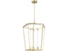Alora Lighting Delphine Natural Brass Lantern Pendant