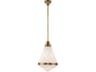 Alora Lighting Willard 1-Light Vintage Brass Geometric Pendant