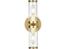 Alora Lighting Revolve 2-Light Natural Brass Wall Sconce