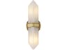 Alora Lighting Valencia 2-Light Vintage Brass Wall Sconce