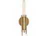 Alora Lighting Torres 1-Light Vintage Brass Wall Sconce