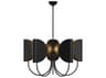 Alora Mood Seno 5-Light Matte Black Geometric Chandelier