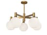 Alora Mood Castilla 5-Light Aged Gold Globe Chandelier