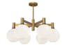 Alora Mood Castilla 6-Light Aged Gold Globe Chandelier