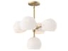 Alora Mood Willow 5-Light Brushed Gold Globe Chandelier