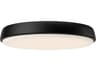 Alora Mood Laval Matte Black Round Flush Mount