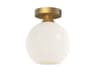 Alora Mood Castilla 1-Light Aged Gold Globe Flush Mount