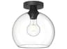 Alora Mood Castilla 1-Light Matte Black Globe Flush Mount