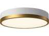 Alora Mood Adelaide Aged Gold Round Flush Mount