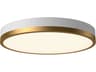 Alora Mood Adelaide Aged Gold Round Flush Mount