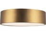 Alora Mood Brisbane 3-Light Aged Gold Flush Mount