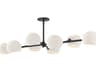 Alora Mood Willow 8-Light Matte Black Globe Island Pendant