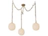 Alora Mood Cherise 3-Light Brushed Gold Mini Pendant