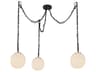 Alora Mood Cherise 3-Light Matte Black Mini Pendant